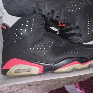 Jordan Black and Red Sneakers